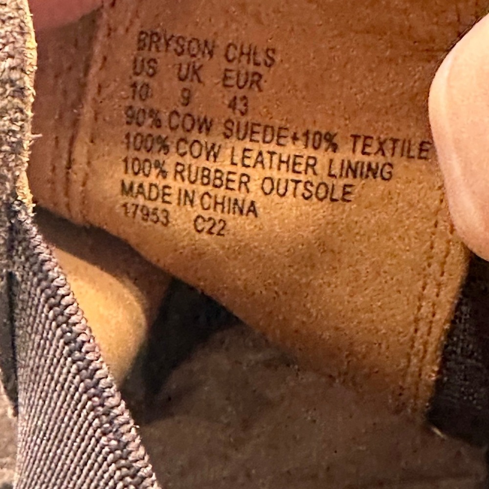 Polo Ralph Lauren NWBBryson Chelsea Boots Size 10 Brown Excellent Suede Lug Sole - Picture 8 of 12
